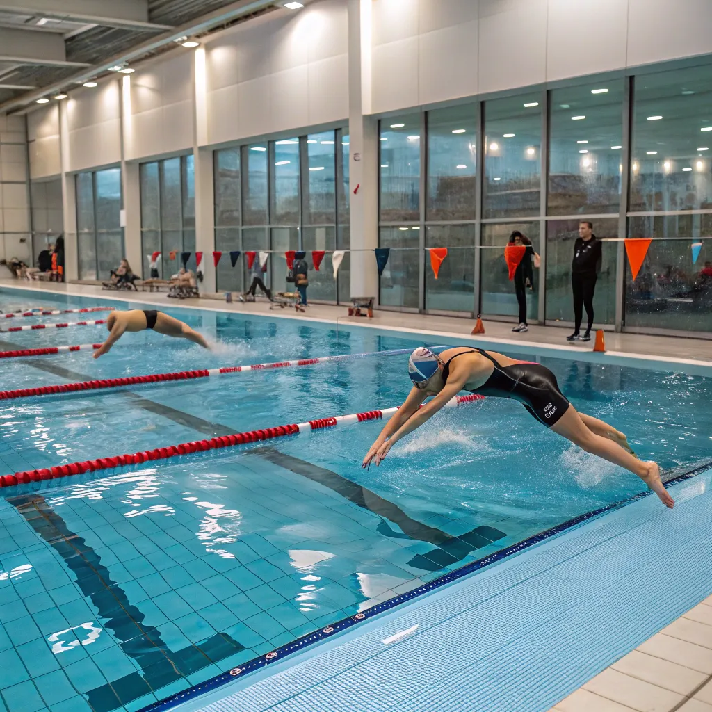 Advanced swimming class