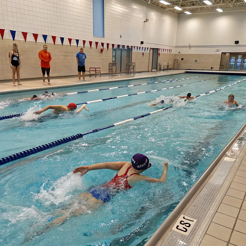 Intermediate swimming class